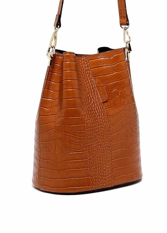 Bruna Croco Camel