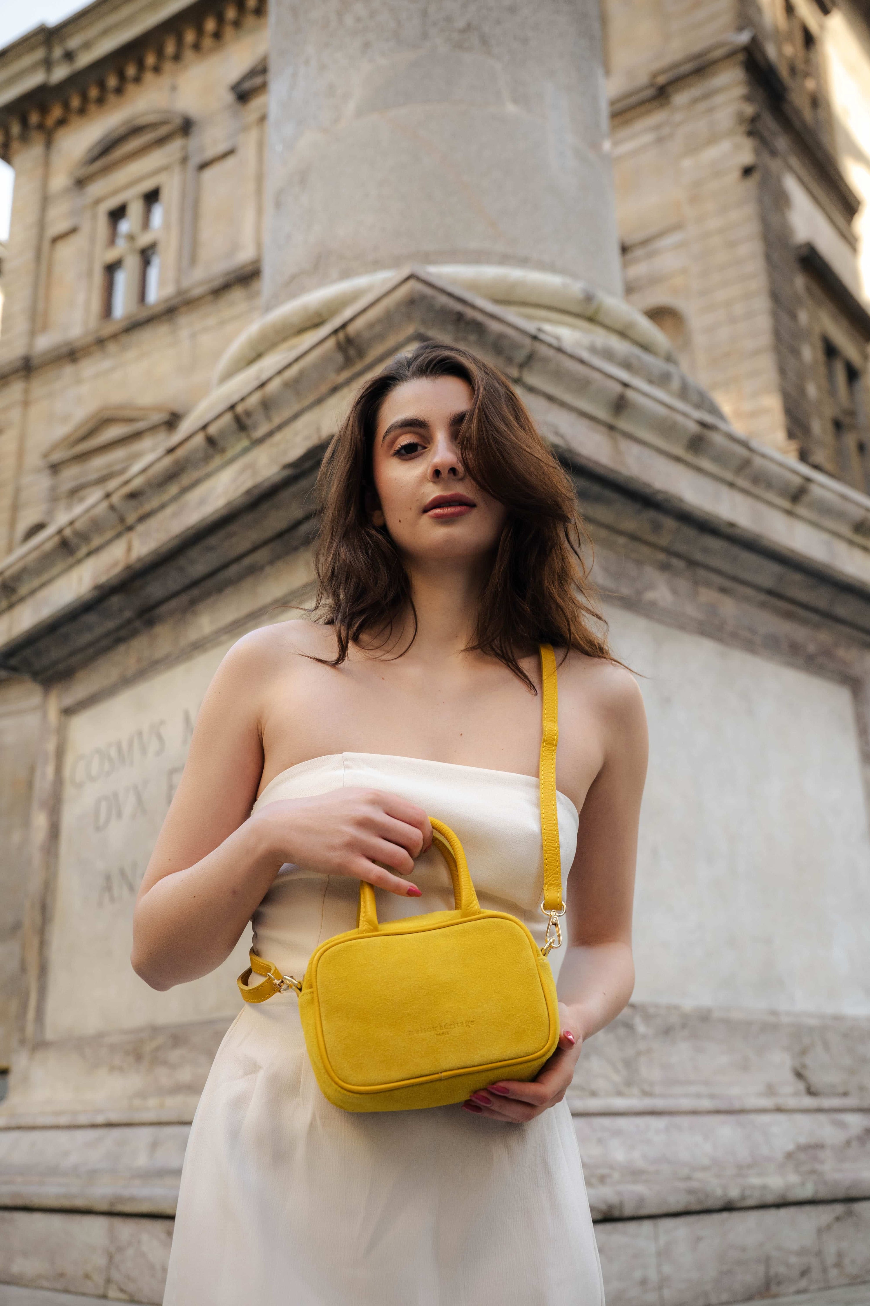 Alba Suede Jaune