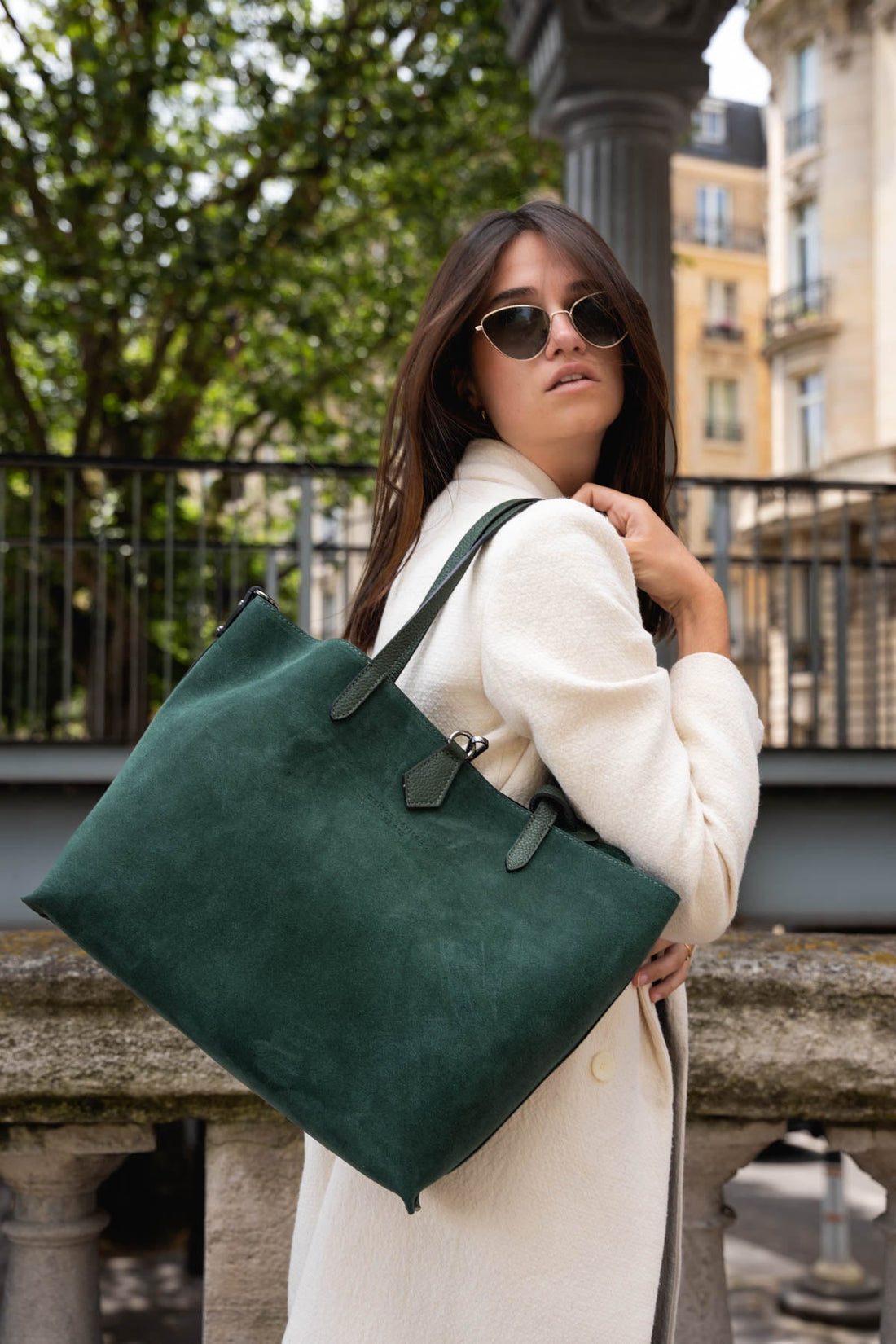 Elix Suede Vert Bouteille