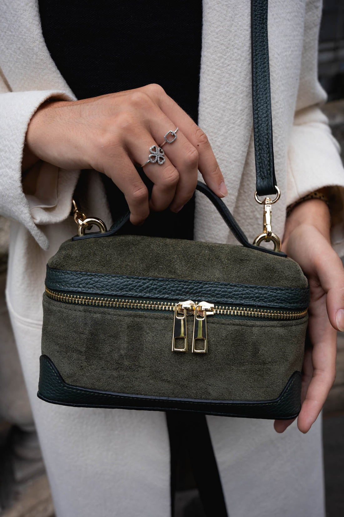 Simos Suede Vert Bouteille