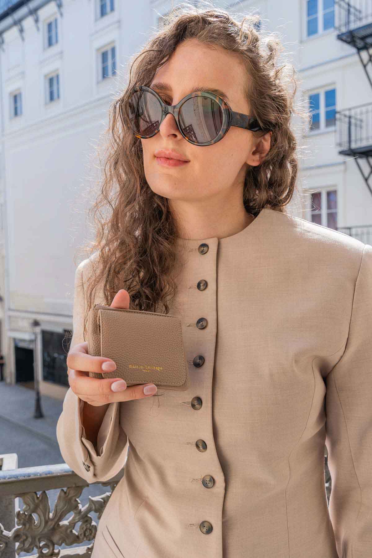 Portefeuille - Amber Beige