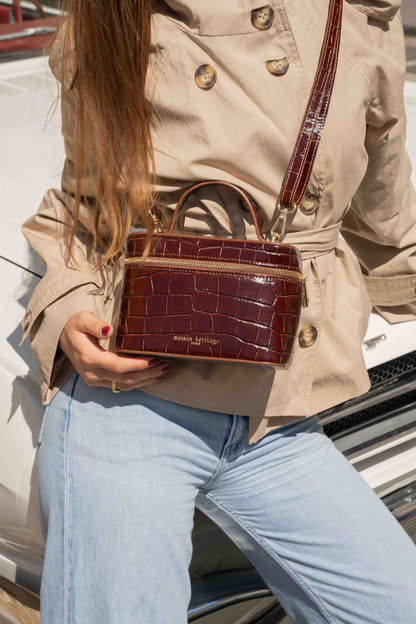 Sac à bandoulière - Bora bordeaux
