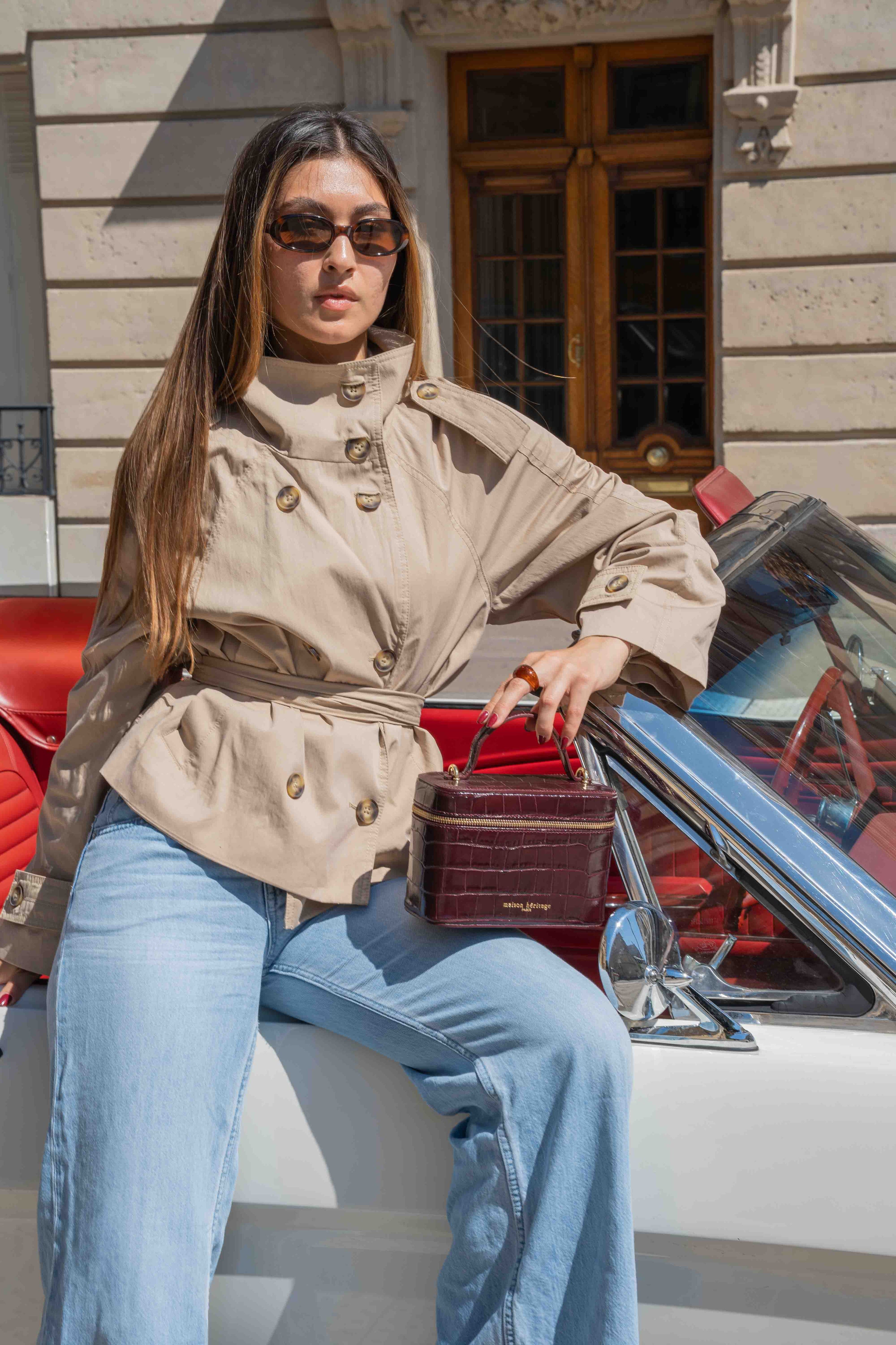 Sac à bandoulière - Bora bordeaux