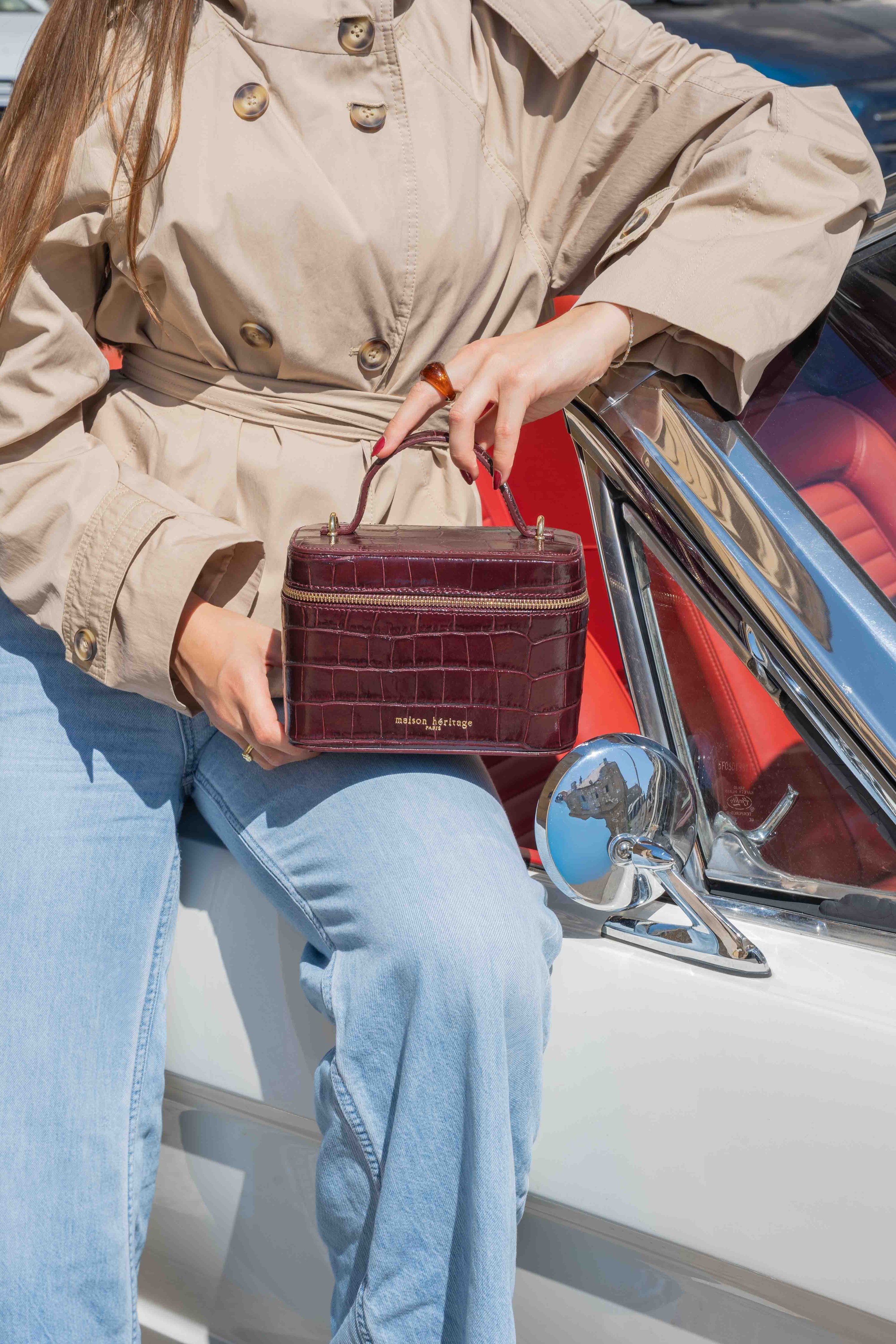 Sac à bandoulière - Bora bordeaux