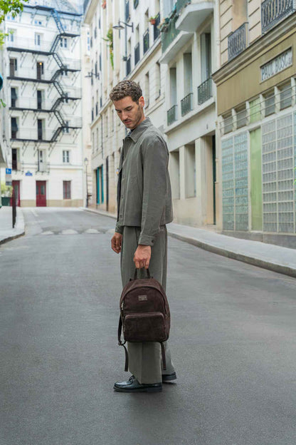Sac à dos - Bosco Suede Marron