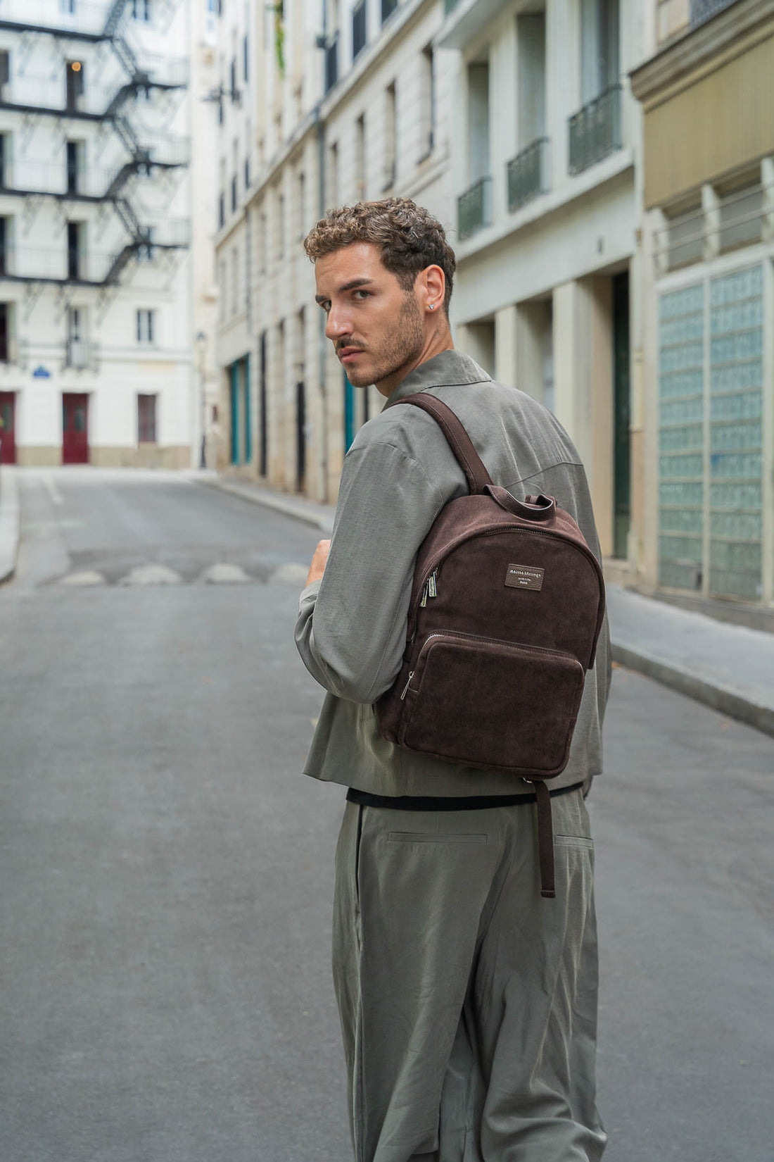 Sac à dos - Bosco Suede Marron