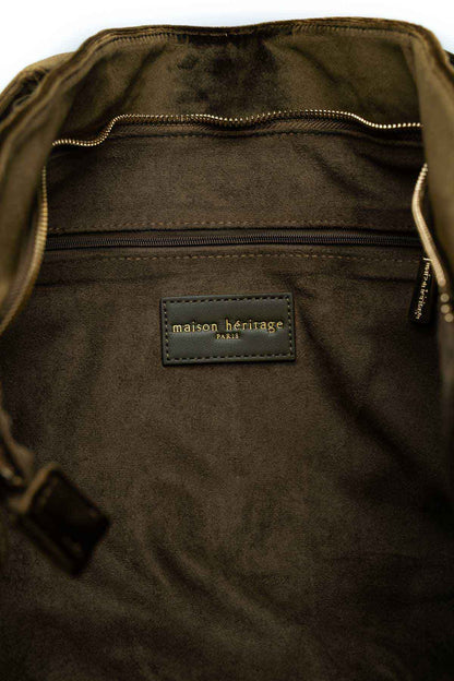 Sac cabas - Colden Velour Vert Bouteille