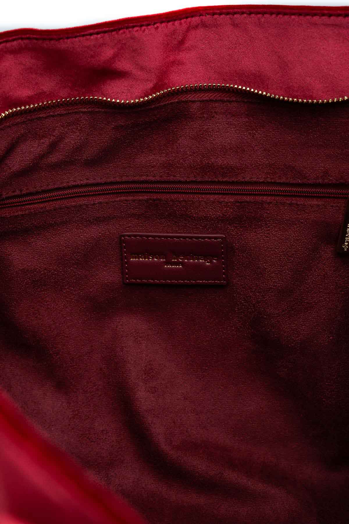 Sac cabas - Colden Velour Rouge