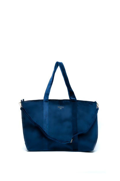 Sac cabas - Colden Velour Bleu Marine