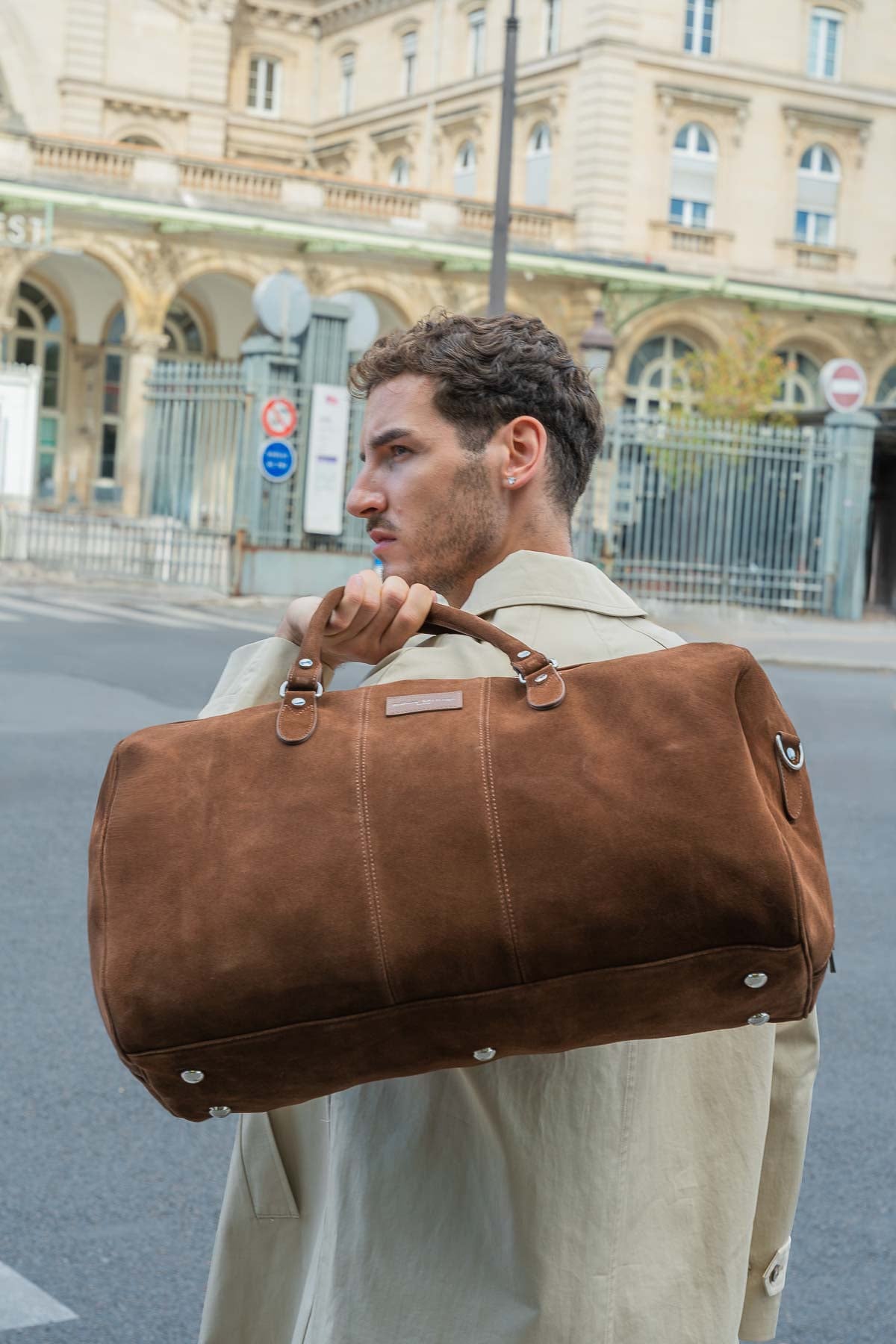 Sac de voyage - Week Suede Camel