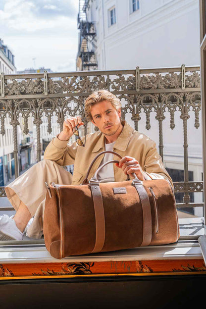 Sac de voyage - Dimitri Suede Camel