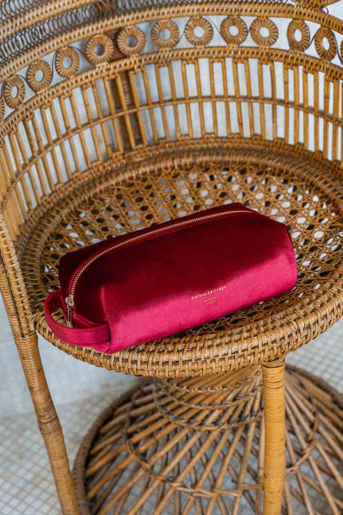 La trousse - Icelyn Velour Rouge