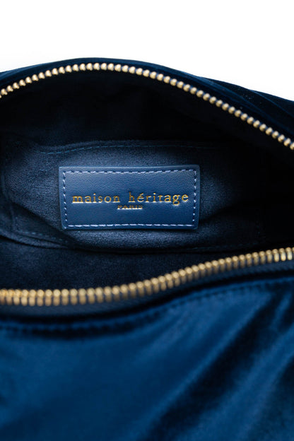 La trousse - Icelyn Velour Bleu Marine