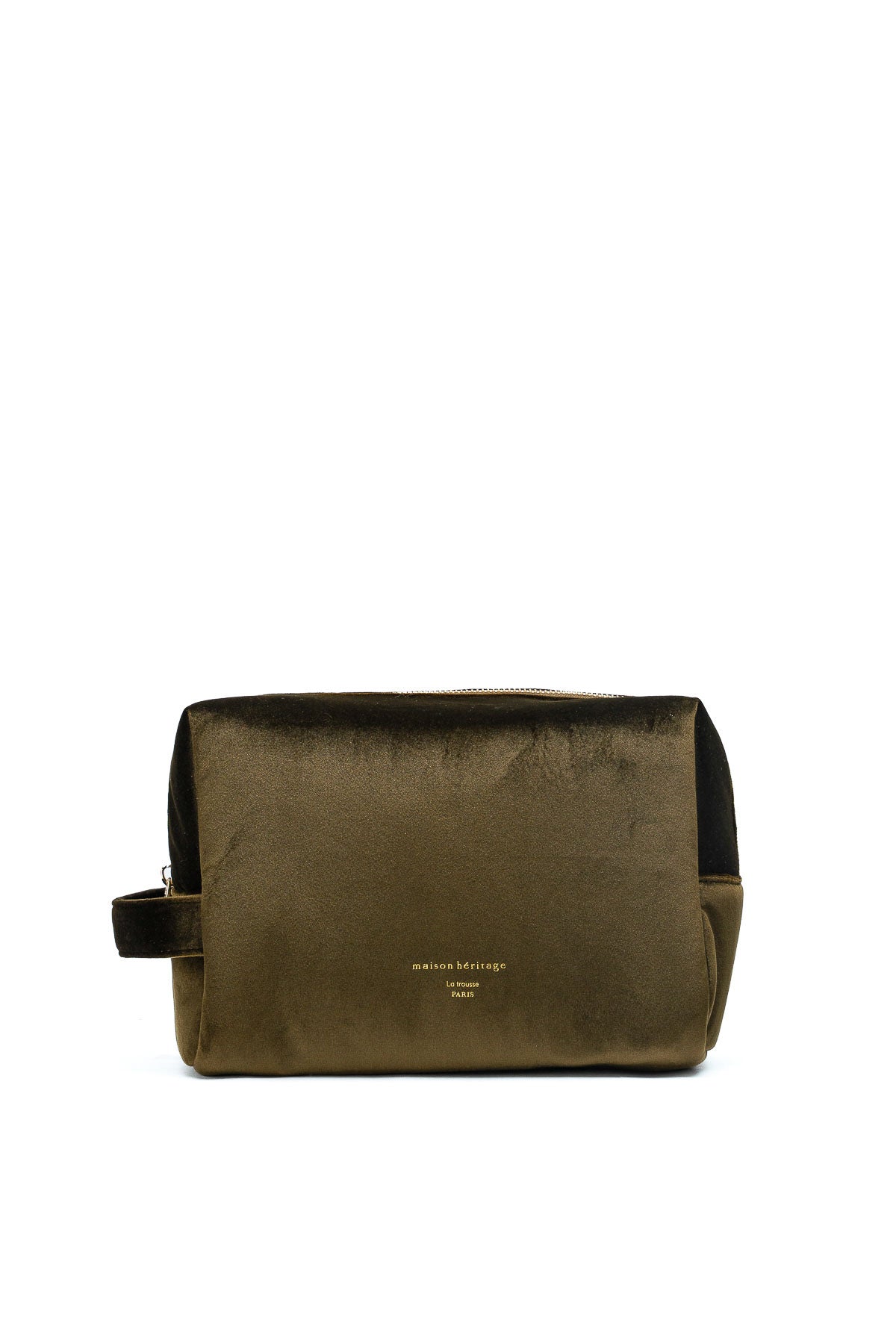 La trousse - Icy Velour Vert Bouteille