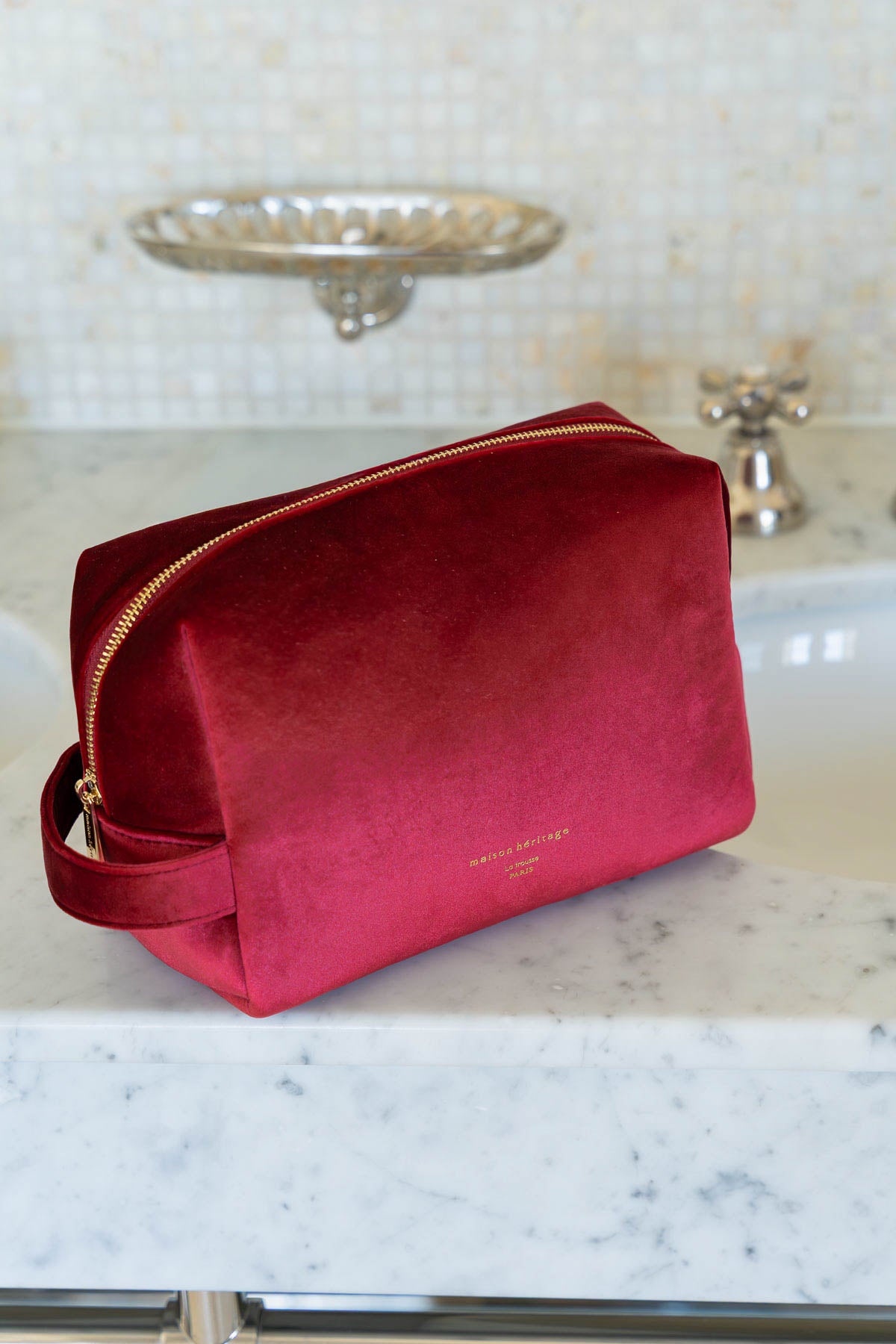 La trousse - Icy Velour Rouge