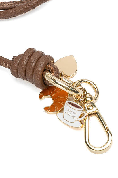 Corde pour téléphone - Isen Croissant Camel