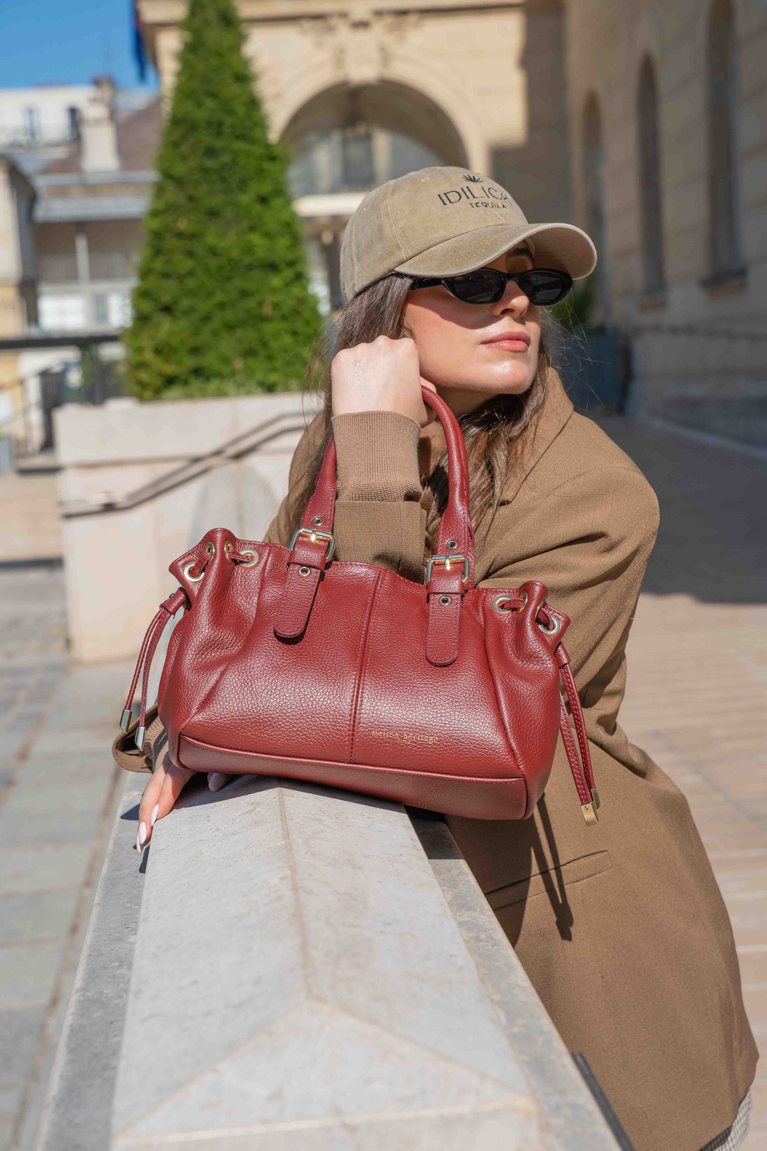 Sac à main - Petit Sunny Bordeaux