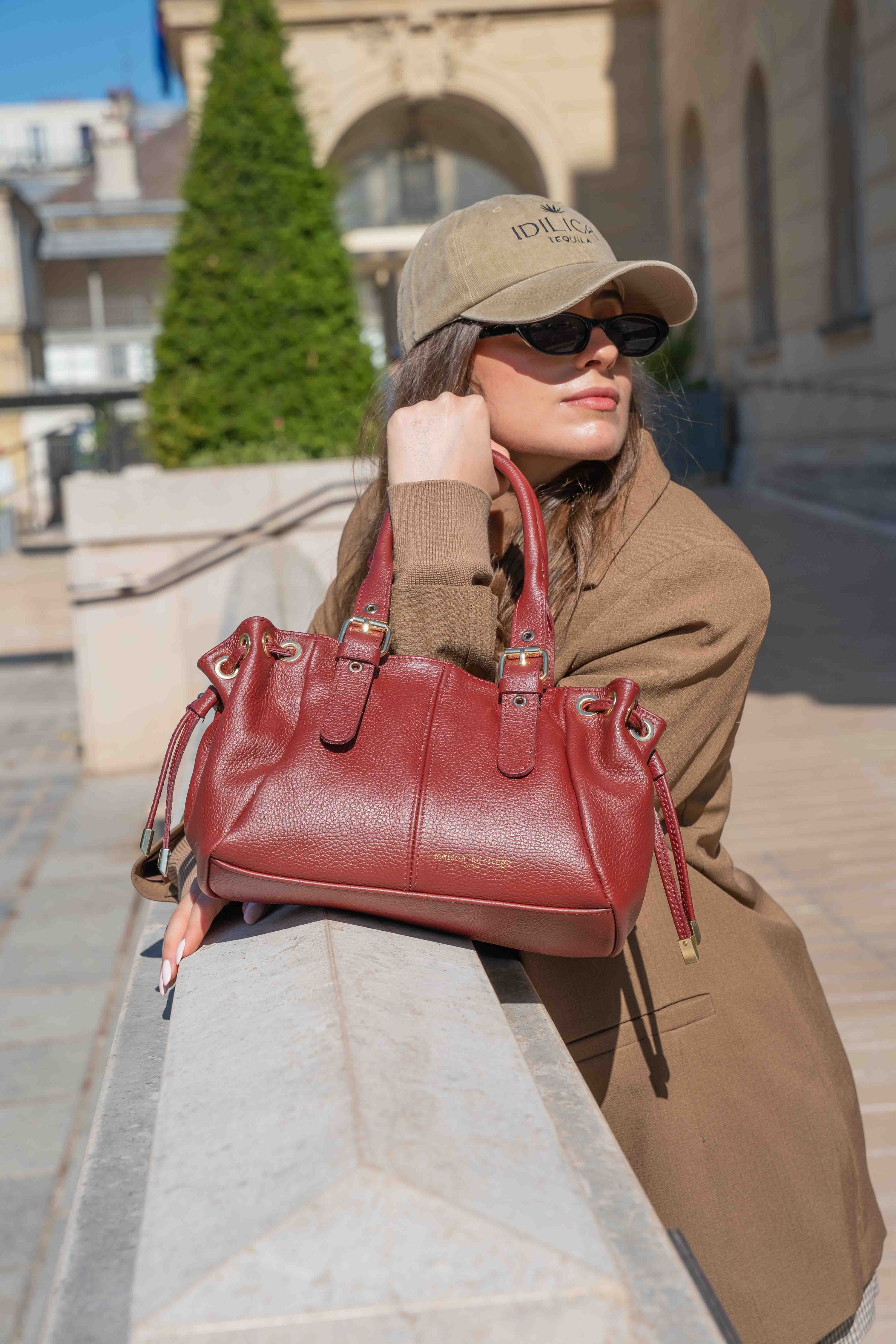 Sac à main - Petit Sunny Bordeaux