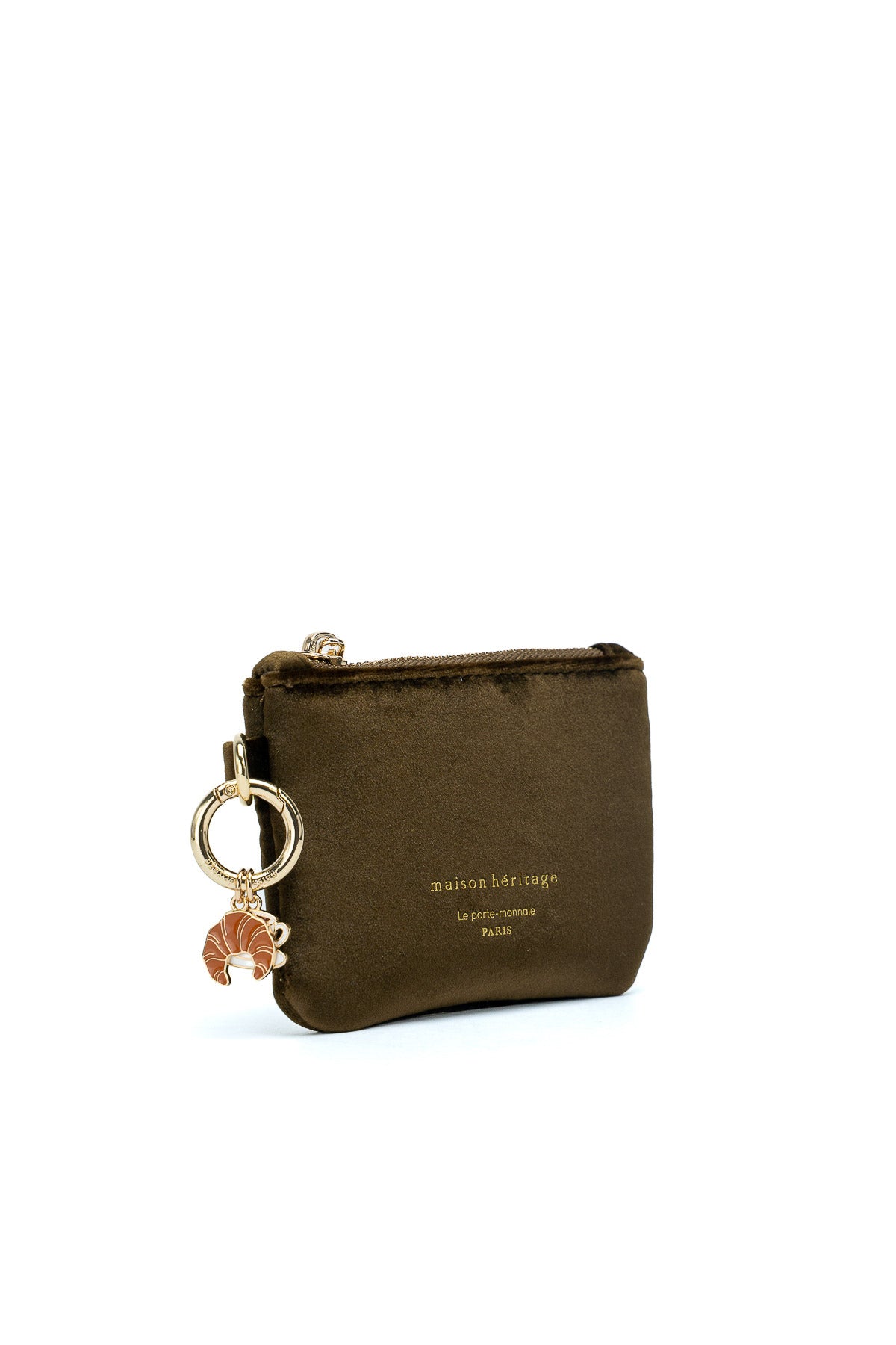 Porte monnaie - Mini Neve Velour Vert Bouteille
