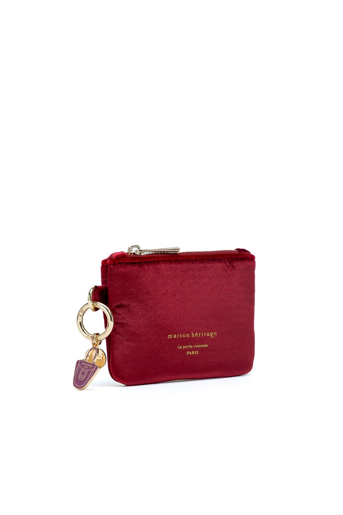 Porte monnaie - Mini Neve Velour Rouge