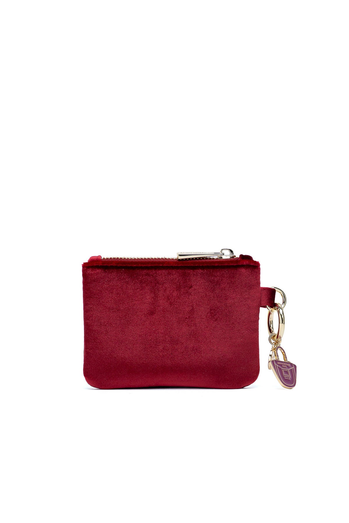 Porte monnaie - Mini Neve Velour Rouge
