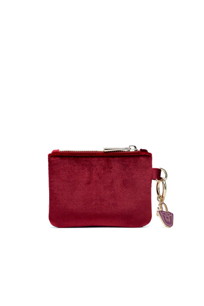 Porte monnaie - Mini Neve Velour Rouge