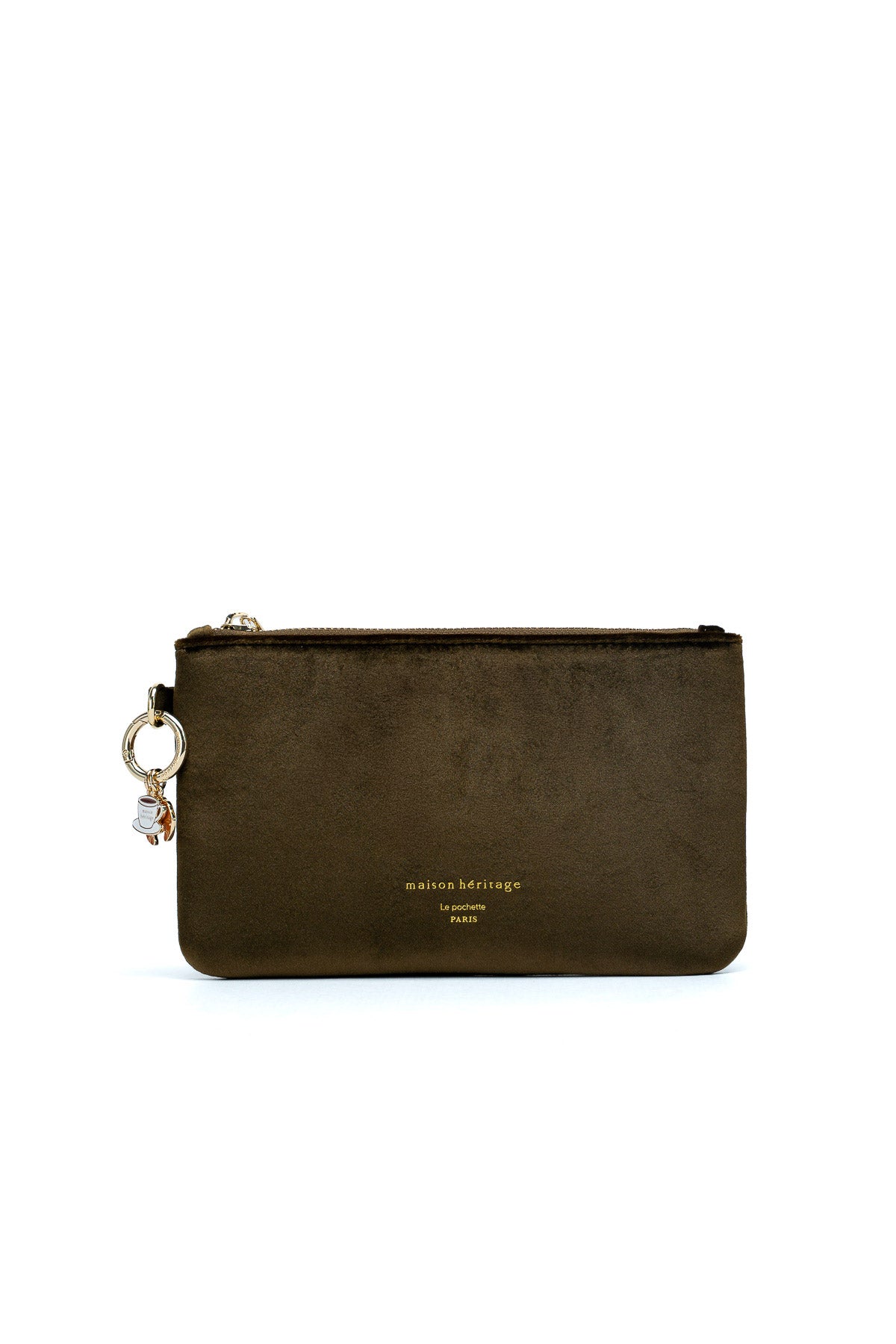 La pochette - Neve Velour Vert Bouteille