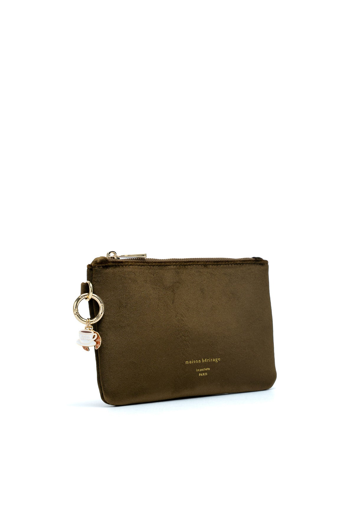 La pochette - Neve Velour Vert Bouteille