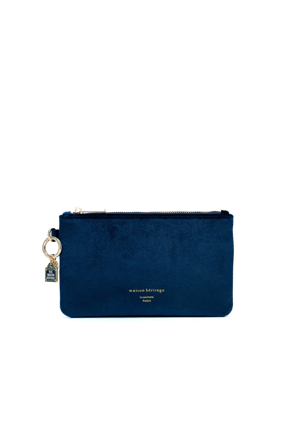 La pochette - Neve Velour Bleu Marine