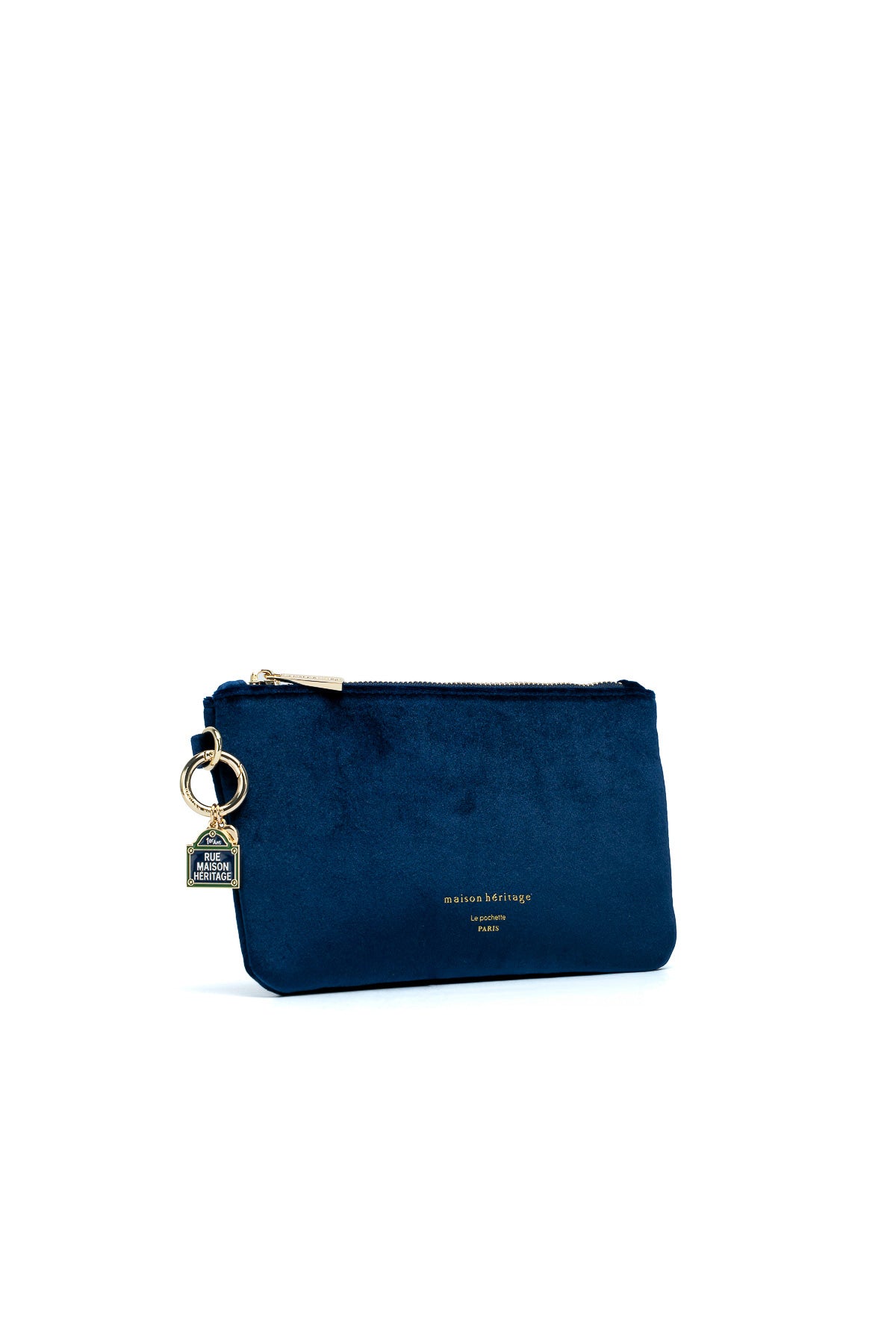 La pochette - Neve Velour Bleu Marine
