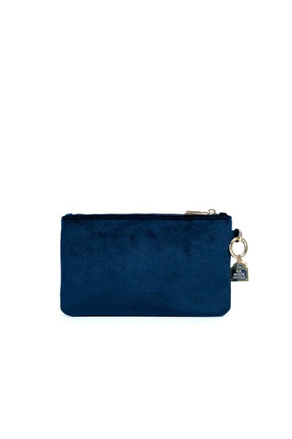 La pochette - Neve Velour Bleu Marine