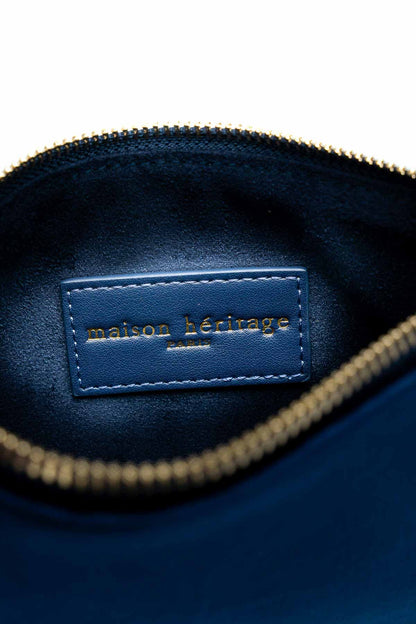 La pochette - Neve Velour Bleu Marine