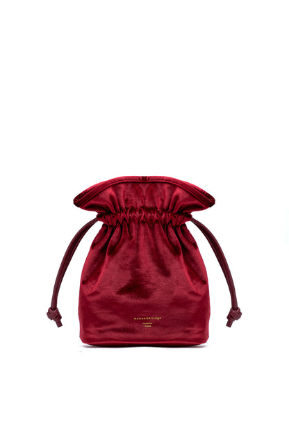 Le pochon - Olwen Velour Rouge