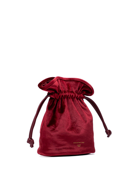 Le pochon - Olwen Velour Rouge