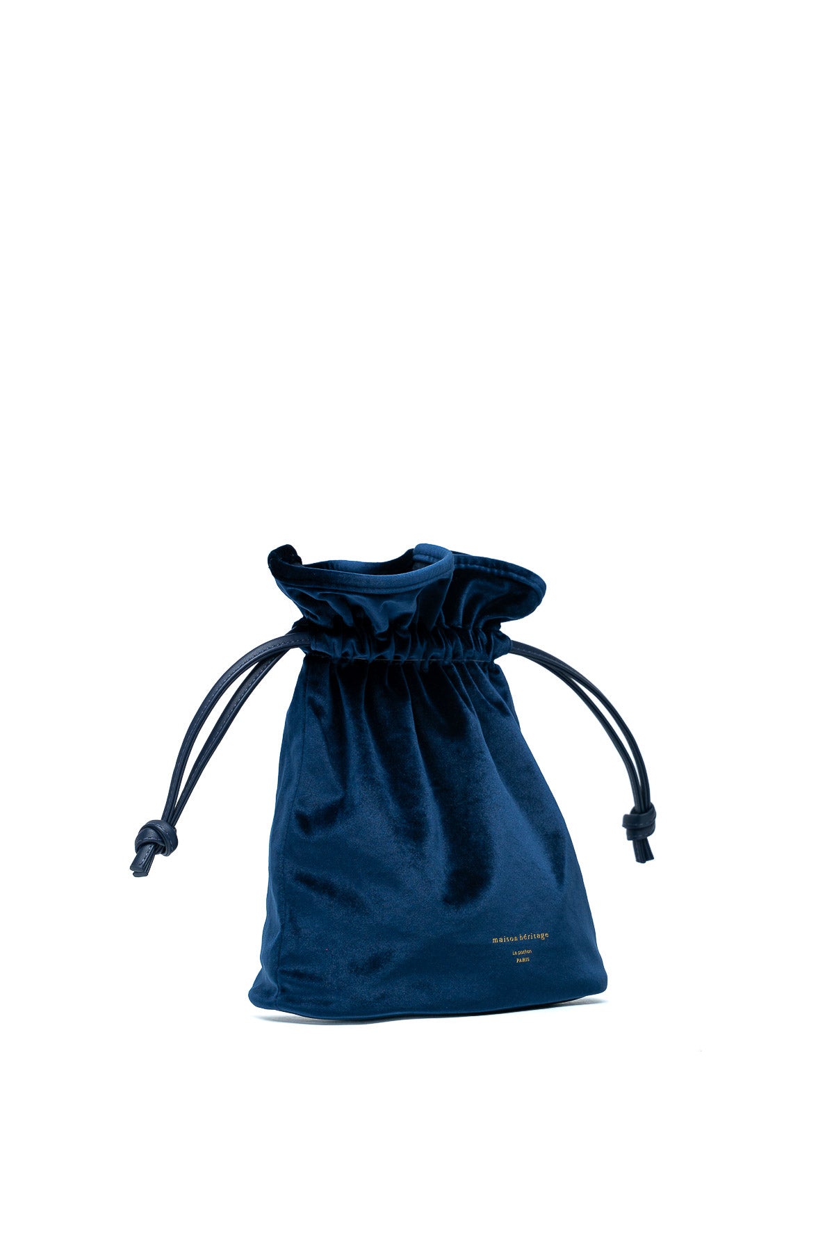 Le pochon - Olwen Velour Bleu Marine