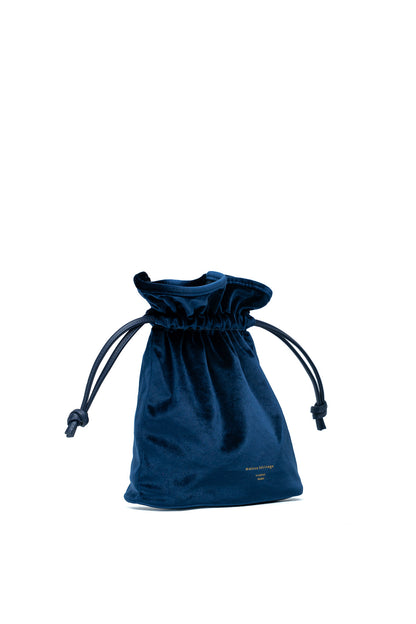 Le pochon - Olwen Velour Bleu Marine
