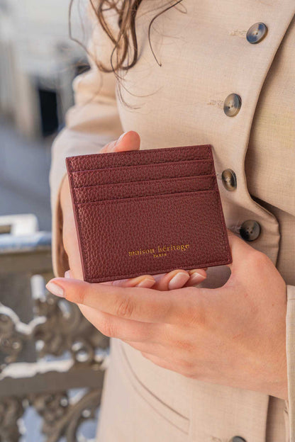 Porte cartes - Raven Bordeaux