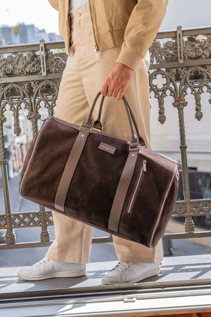 Sac de voyage - Dimitri Suede Marron
