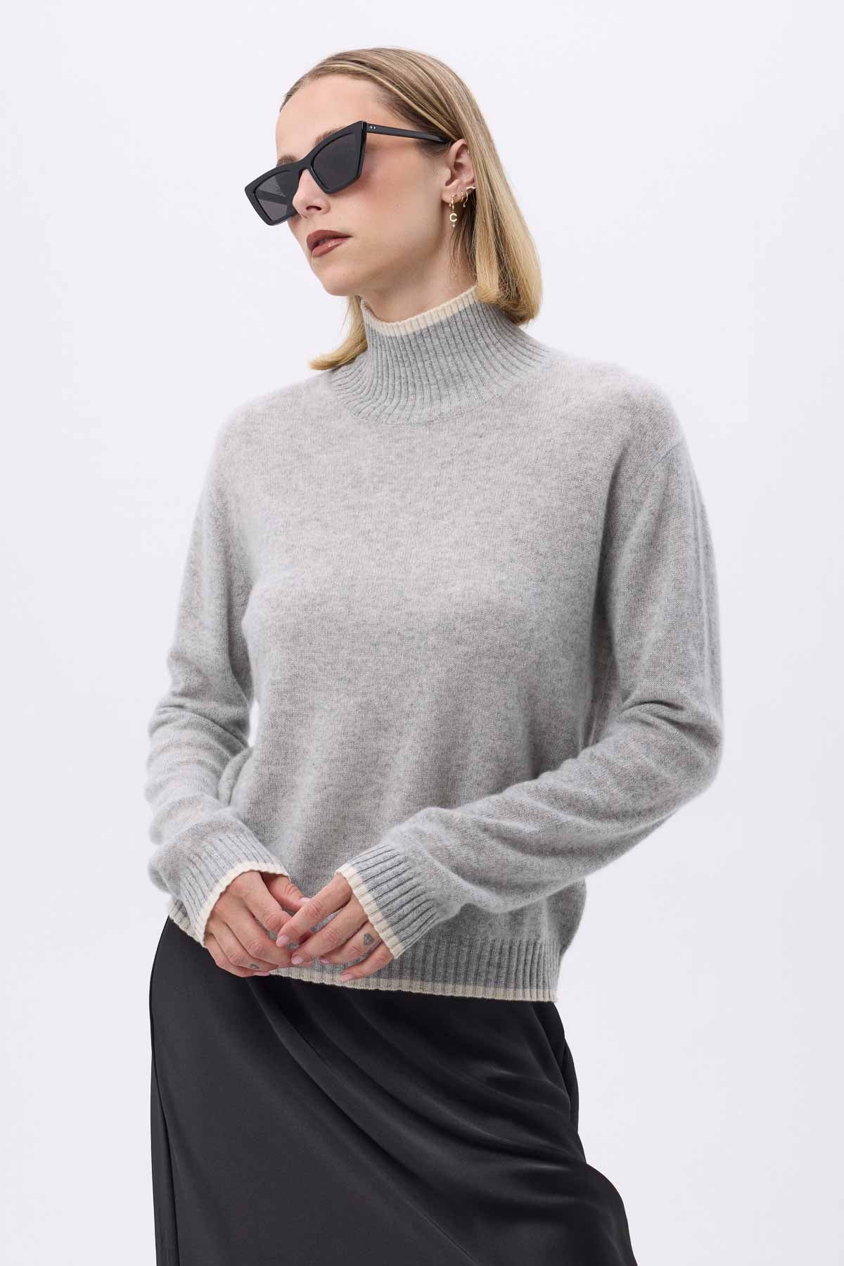 Mona gris clair blanc