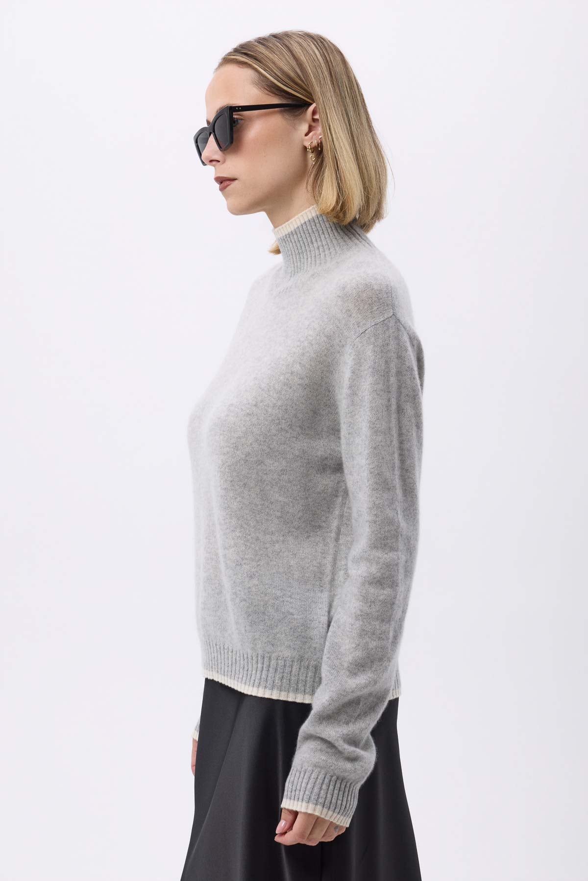 Mona gris clair blanc