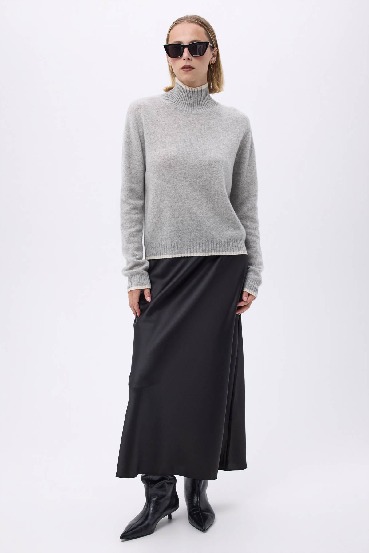 Mona gris clair blanc