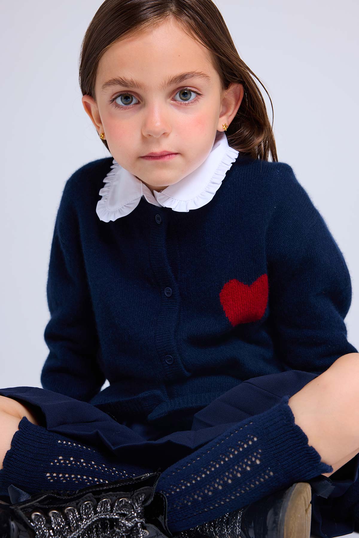 Polly bleu marine rouge