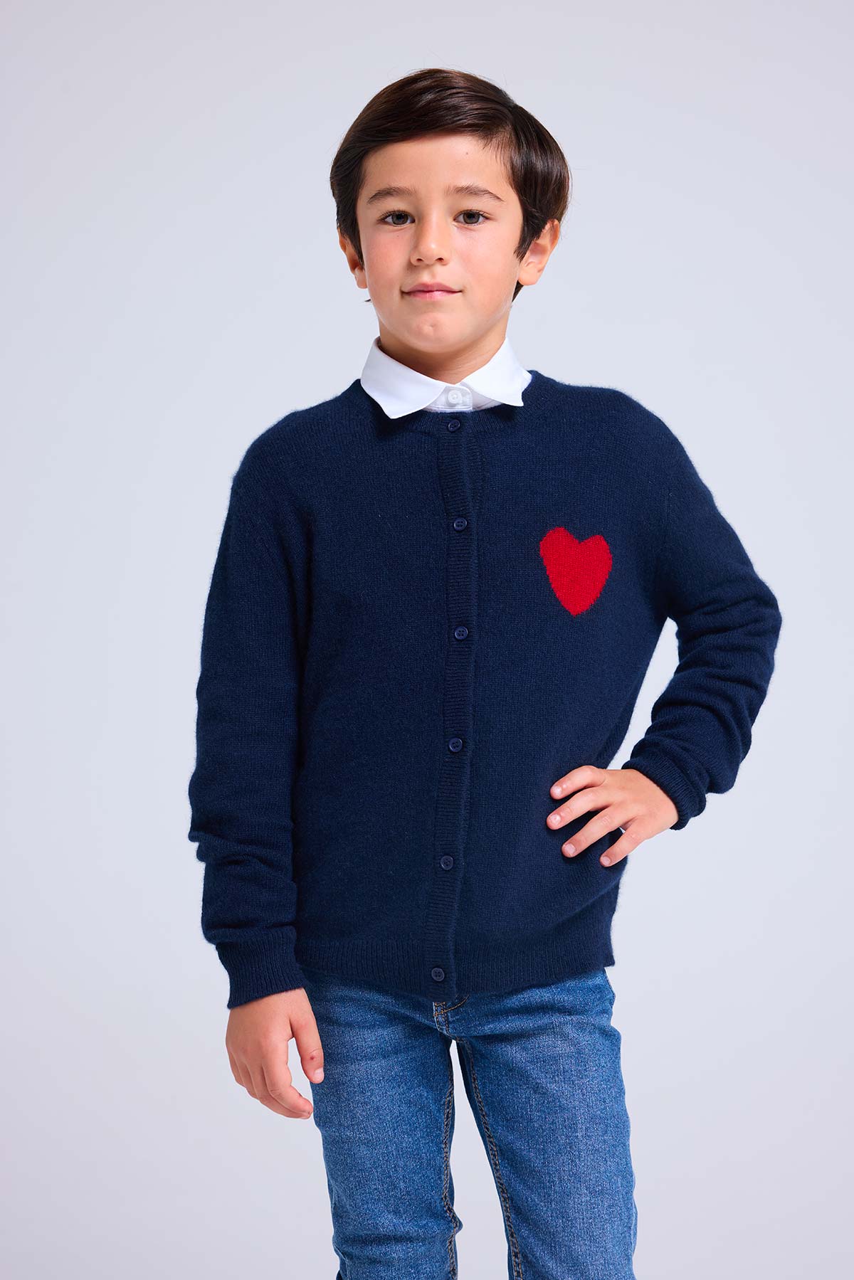 Polly bleu marine rouge
