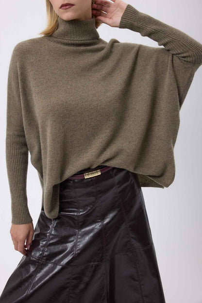 Rolanda vert khaki boutons dores