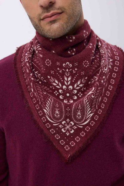 Bandana Small Angy bordeaux blanc