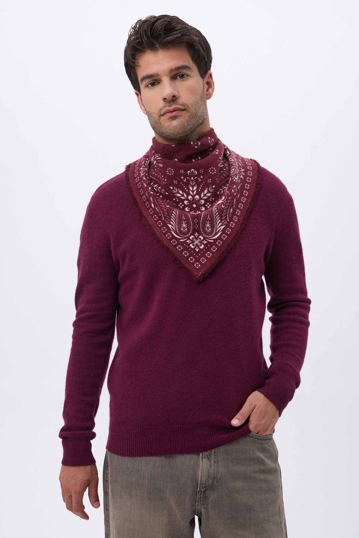 Bandana Small Angy bordeaux blanc