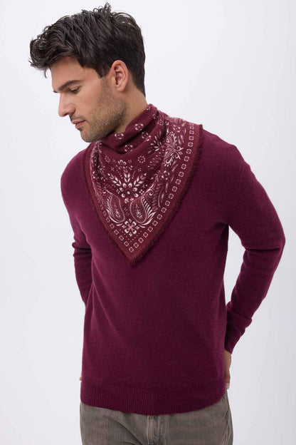 Bandana Small Angy bordeaux blanc