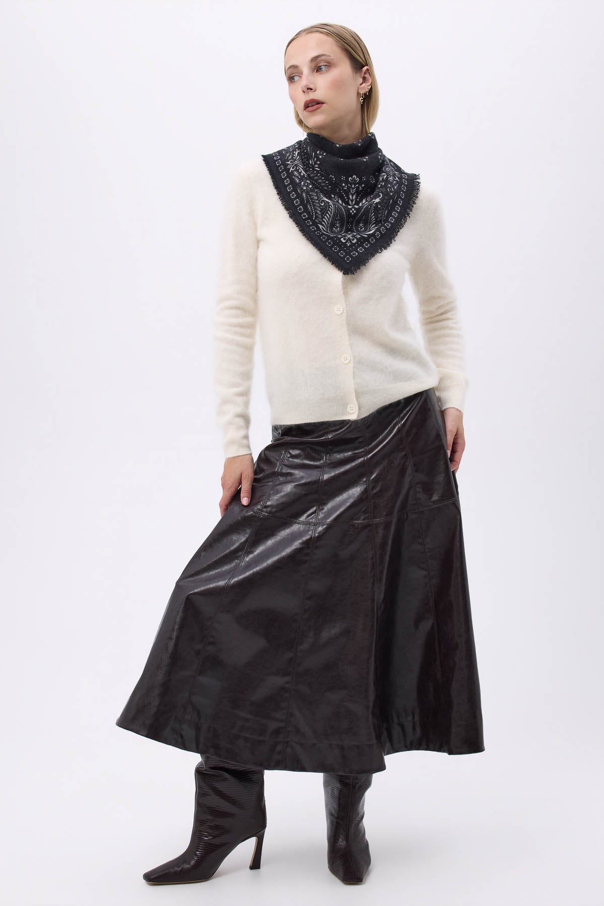 Bandana Small Angy noir  blanc
