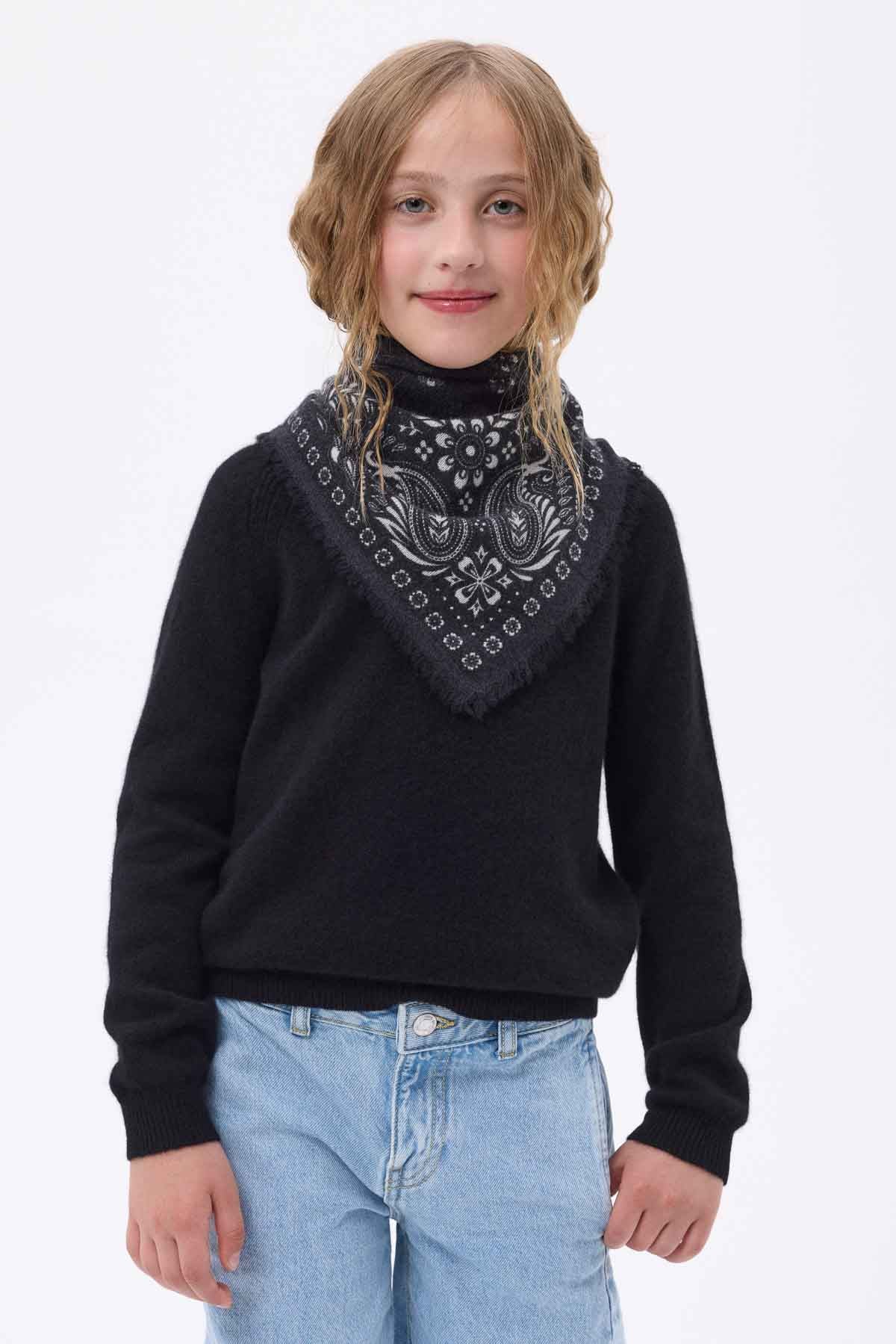 Bandana Small Angy noir  blanc