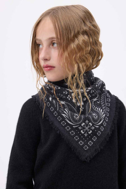 Bandana Small Angy noir  blanc